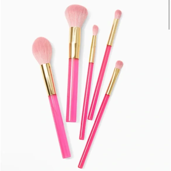 Lilly Pulitzer Five Piece Makeup Brush Set - Picture 2 of 5